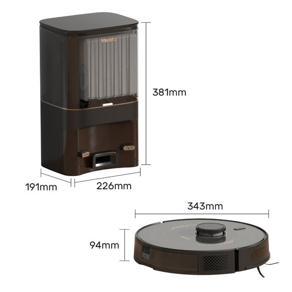 Verefa L11 Pro Self-Emptying Robot Vacuum 2700Pa, LIDAR Navigation Robot Vacuum - Picture 8 of 16